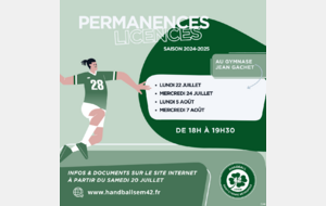 Permanence N°1 Licences 2024-2025